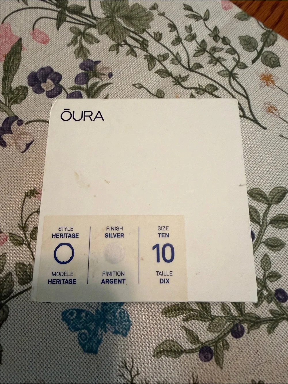 Oura Ring 3 Size 10 Silver